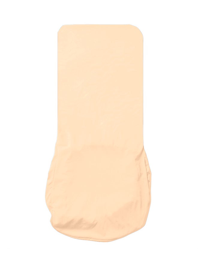 4-Piece Solid Design Chair Cover Champagne 12x2x12cm  - Image 1