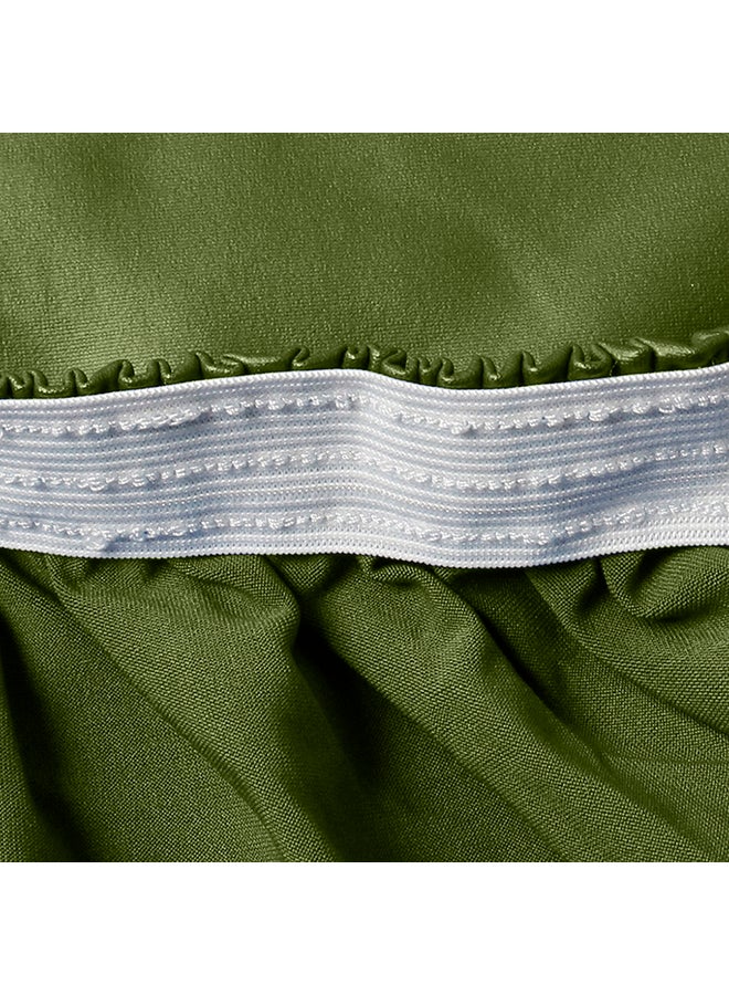 غطاء كرسي مصنوع من الجلد من 4 قطع أخضر 12x2x12سم  - Image 3