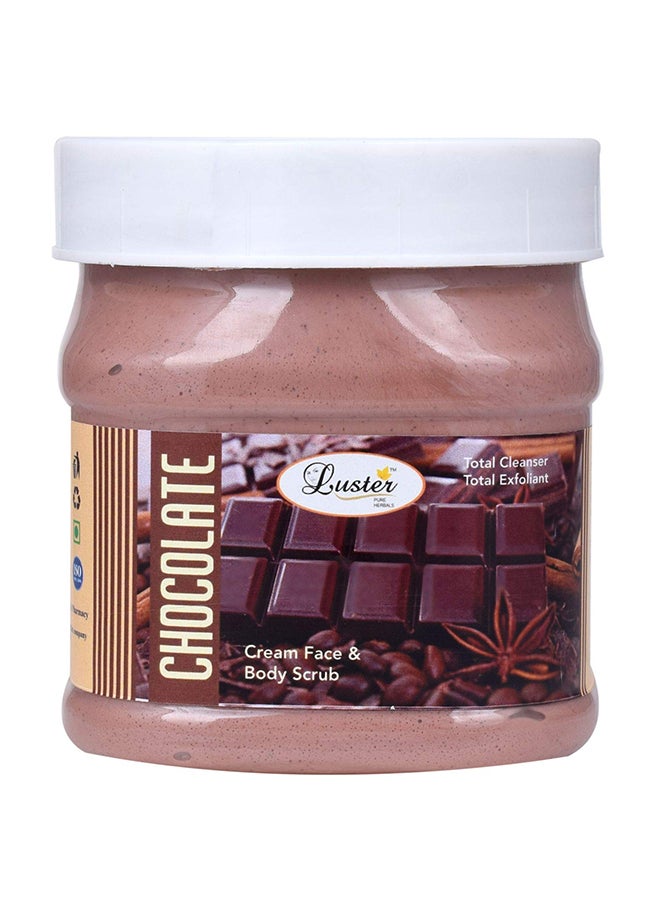 لاستر كريم مقشر للوجه والجسم بخلاصة الشوكولاتة 500جرام