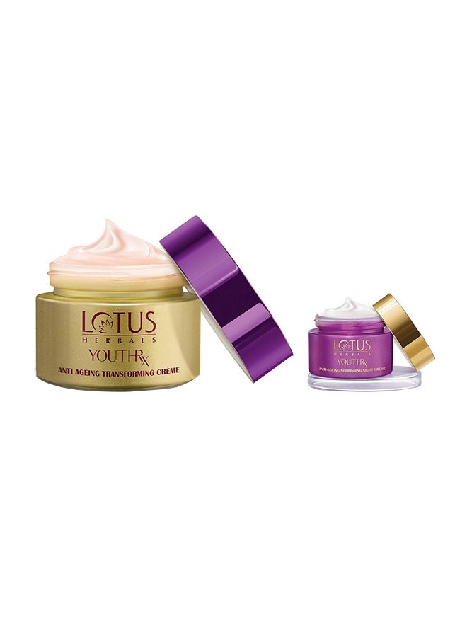 LOTUS HERBALS Youthrx Anti Ageing Transforming Creme With Nourishing Night Crème 