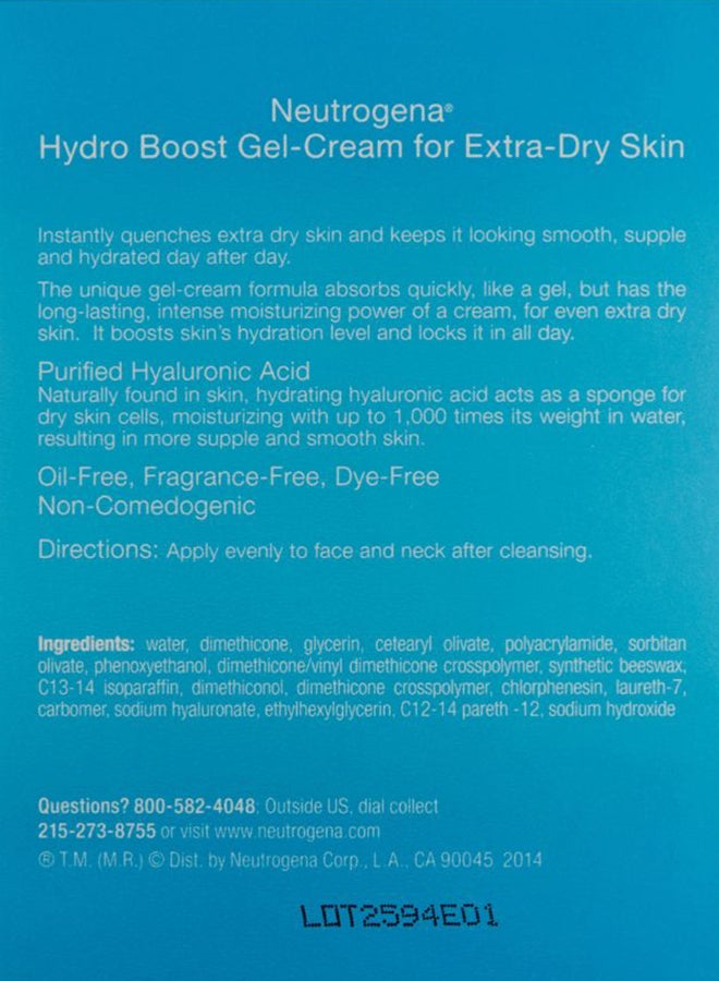 Neutrogena Hydro Boost Hydrating Face Moisturizer Gel-Cream 1.7 ozounce - Image 2