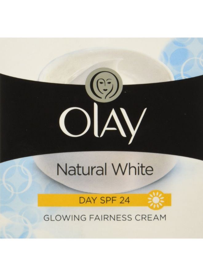 Olay Natural 7 in 1 Glowing Fairness Day Skin Cream SPF 24 White 50grams - Image 3