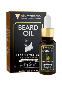 VOLAMENA WITH DEVICE Argan And Vetiver Beard Oil 15ml 