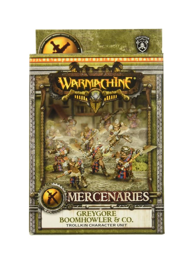 Privateer Press Warmachine Mercenary Boomhowler And Company Model Kit PIP41107  - Image 1