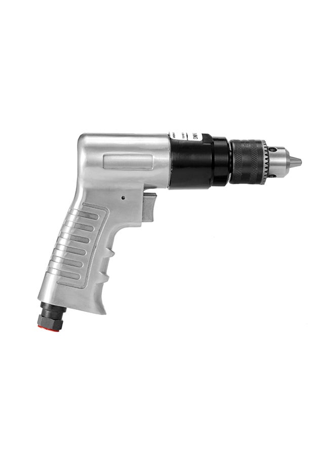 Reversible Air Drill Professional Pneumatic Tools Silver/Black 3.8inch - Image 2