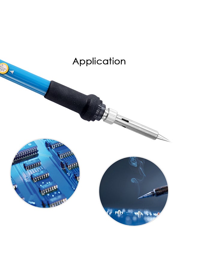 Soldering Iron With 5 Replacement Tips Set Blue 27.00x3.20x6.00cm - Image 4