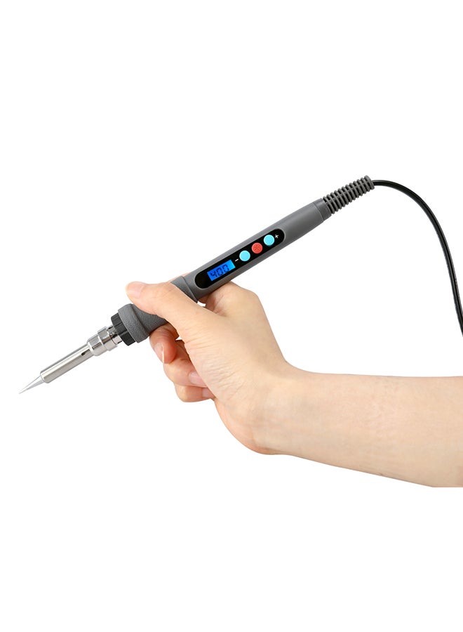Adjustable Digital-Control Electric Soldering Tool Black 31x4x10cm - Image 5