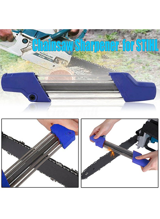2-In-1 Chain Sharpener Grinding Tool Blue 38x3x6cm  - Image 5