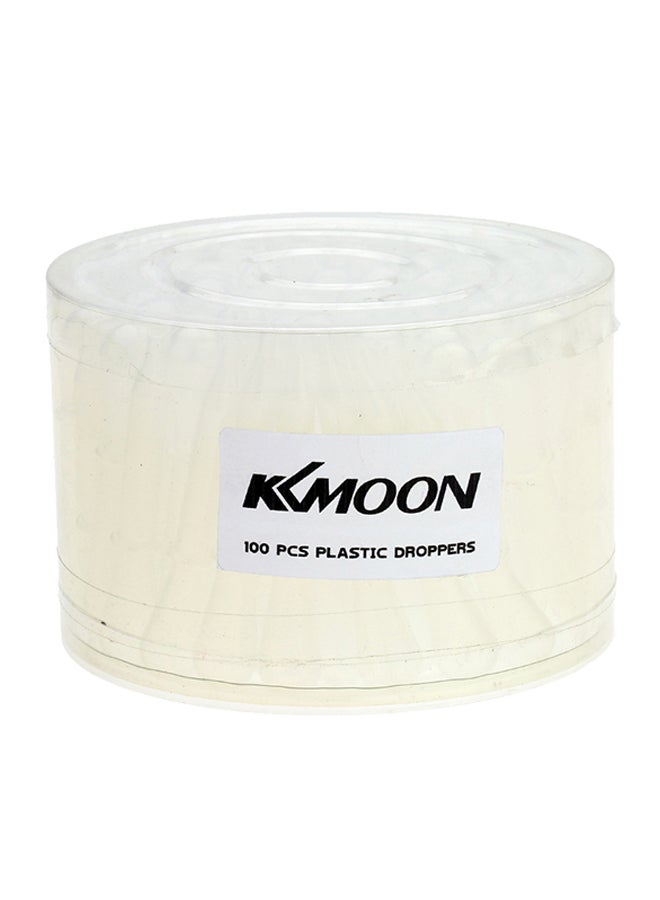 Generic 100-Piece Plastic Droppers White 12x8.20x12cm 