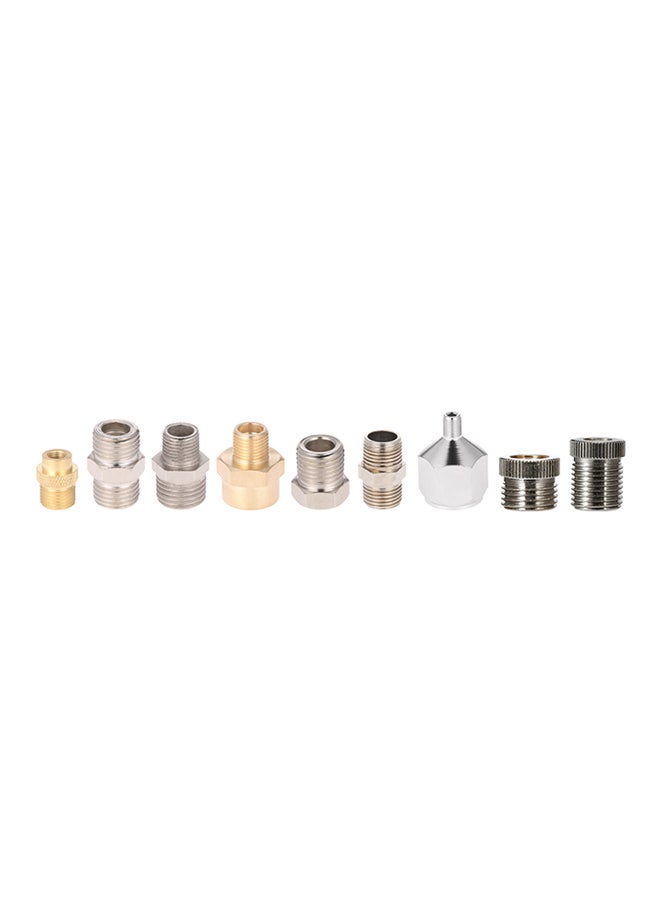 9-Piece Universal Professional Airbrush Adaptor Kit Multicolour  - Image 2