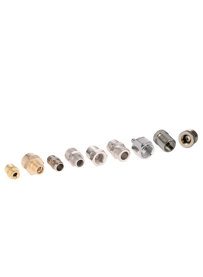 9-Piece Universal Professional Airbrush Adaptor Kit Multicolour  - Image 3