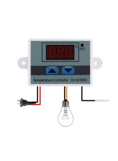 Generic Digital Lcd Display Temperature Controller Grey 7x4x5cm 