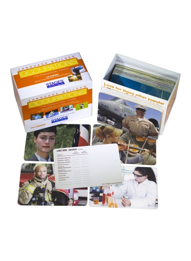 Stages Learning Language Builder Occupations Card Game 304048 - Image 1