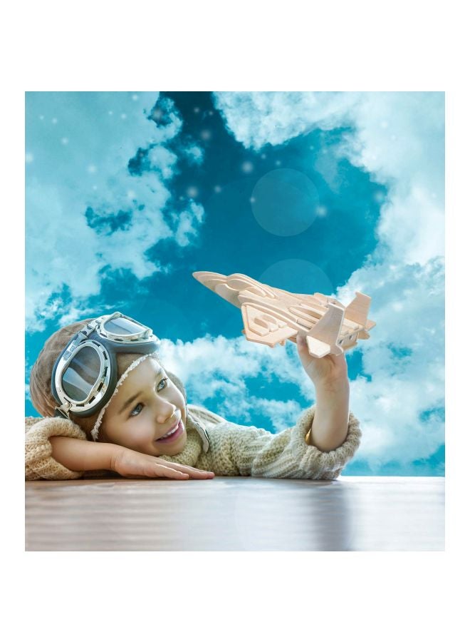 Puzzled 35-Piece F15 Fighter Plane Woodcraft 3D Puzzle Construction Kit 1001  - Image 4