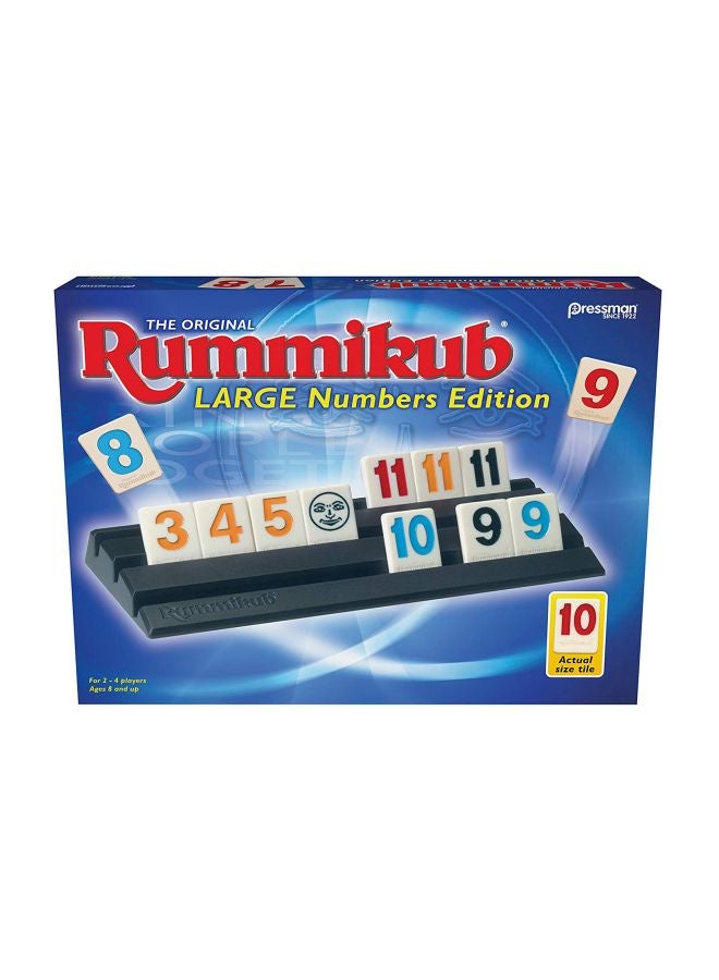 Educational Rummikub Large Numbers Edition Early Learning Toy For Kids