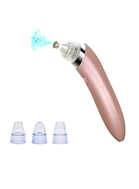 Rechargeable Vacuum Pore And Blackhead Remover Pink/Silver