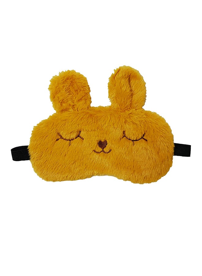 Cute Fur Sleeping Eye Shade Mask Yellow