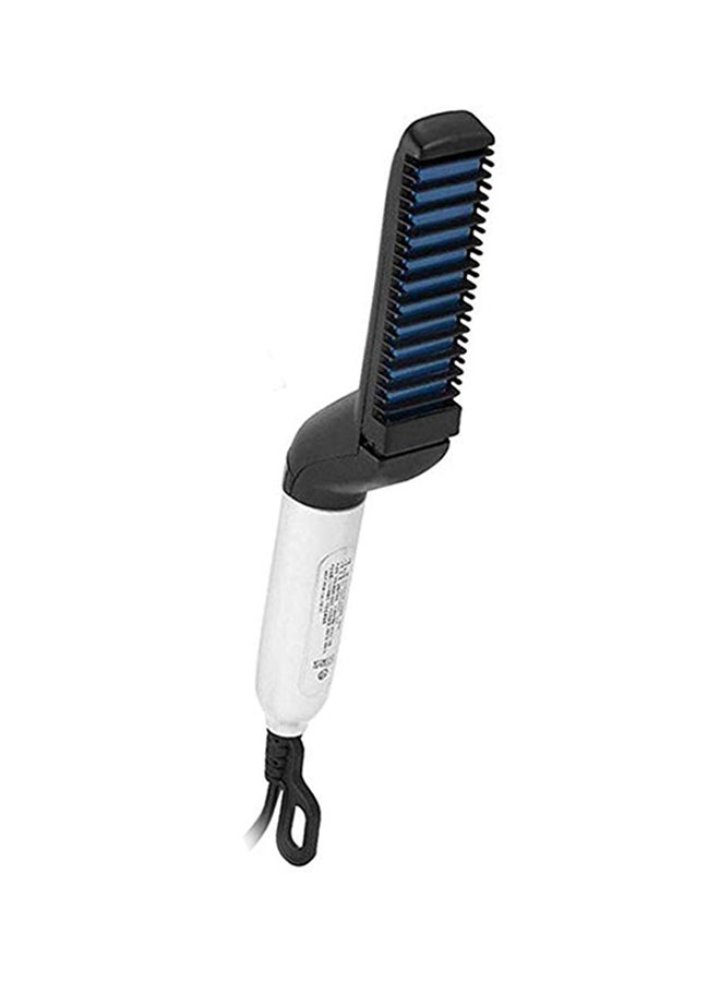 Multi functional Straightener Hair Comb Black/White - Image 1