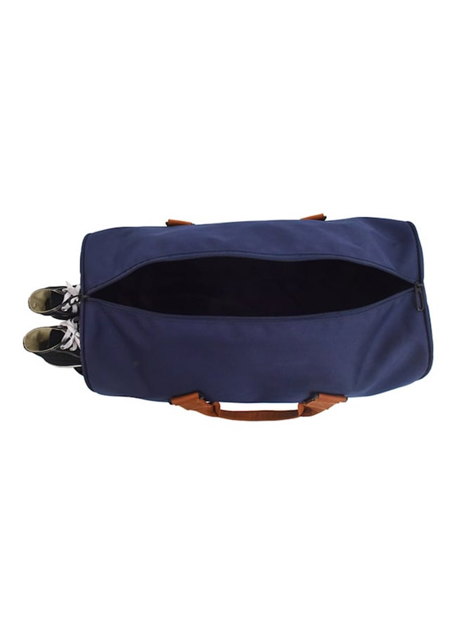 Zipper Closure Duffel Bag 48x30x24 Centimeter Blue/Brown - v1579029793/N33686081A_2