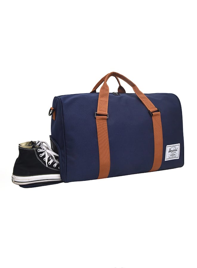 Zipper Closure Duffel Bag 48x30x24 Centimeter Blue/Brown - v1579029795/N33686081A_3