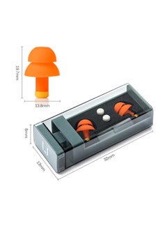 Generic Noise Cancelling Ear Plugs Orange  - Image 2