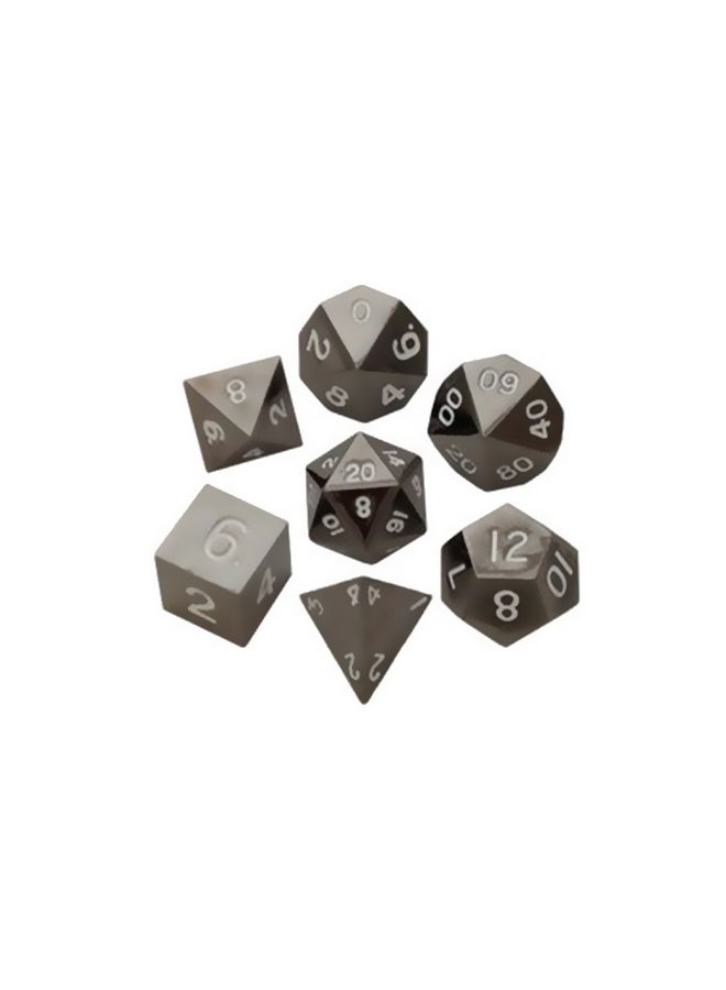 ميتاليك دايس غايمز مجموعة أحجار نرد متعددة الأوجه مكونة من 7 قطع طراز LIC008
