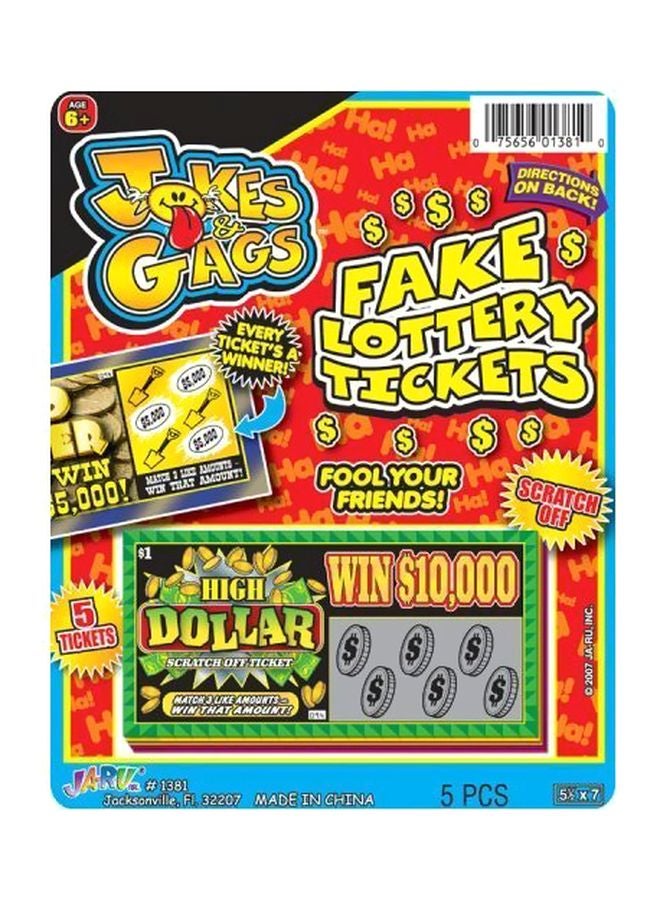 Ja-Ru 5-Piece Fake Lottery Tickets 1381 - Image 2