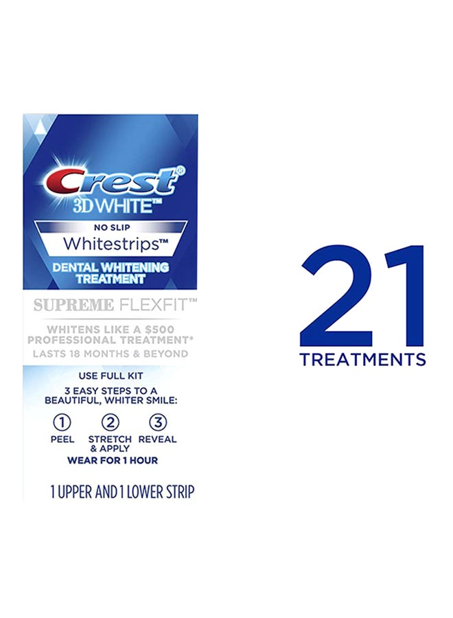 Crest - 3D White Luxe Supreme FlexFit Whitestrips - 42 Strips 50grams - Image 1