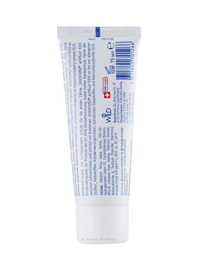 EMOFORM Actifluor Toothpaste 75ml - Image 2