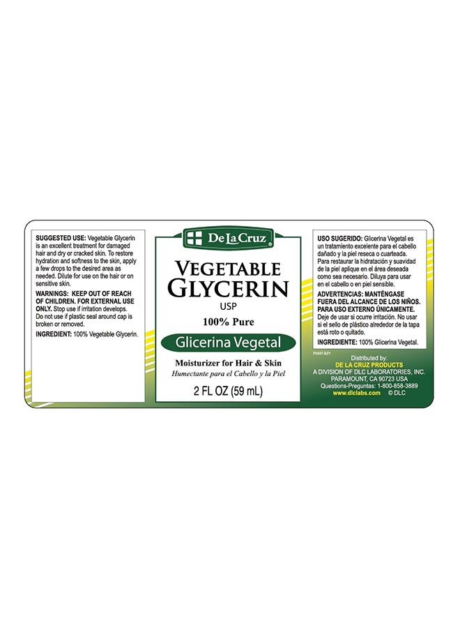 De La Cruz Pure Vegetable Glycerin Oil Brown  - Image 2