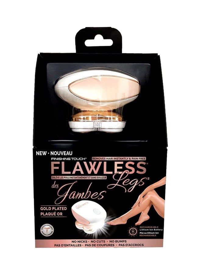 finishing touch Flawless And Pain Free Leg Hair Remover Epilator Pink/White/Gold 313grams  - Image 1