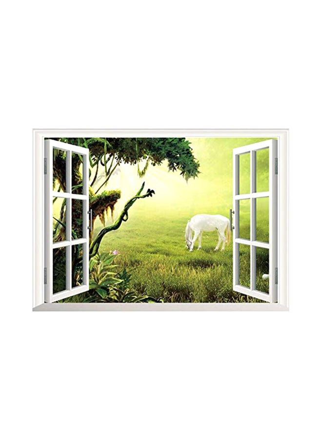 Gerenic 3D Removable Creative Wall Sticker White/Green 7.9x2.8x51.1centimeter - Image 2