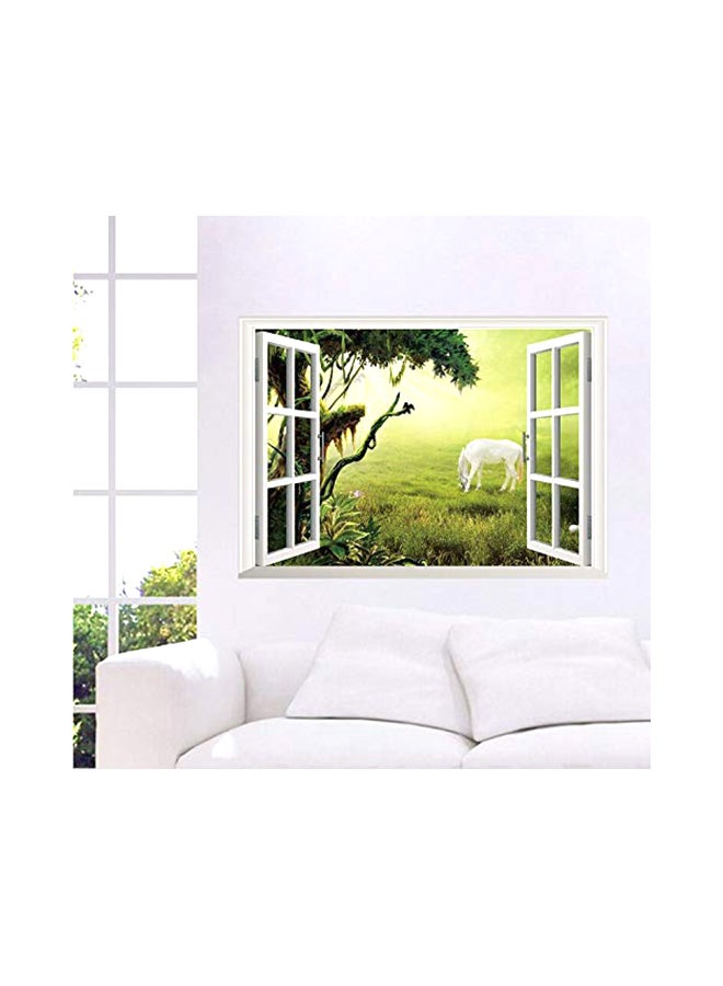 Gerenic 3D Removable Creative Wall Sticker White/Green 7.9x2.8x51.1centimeter - Image 3