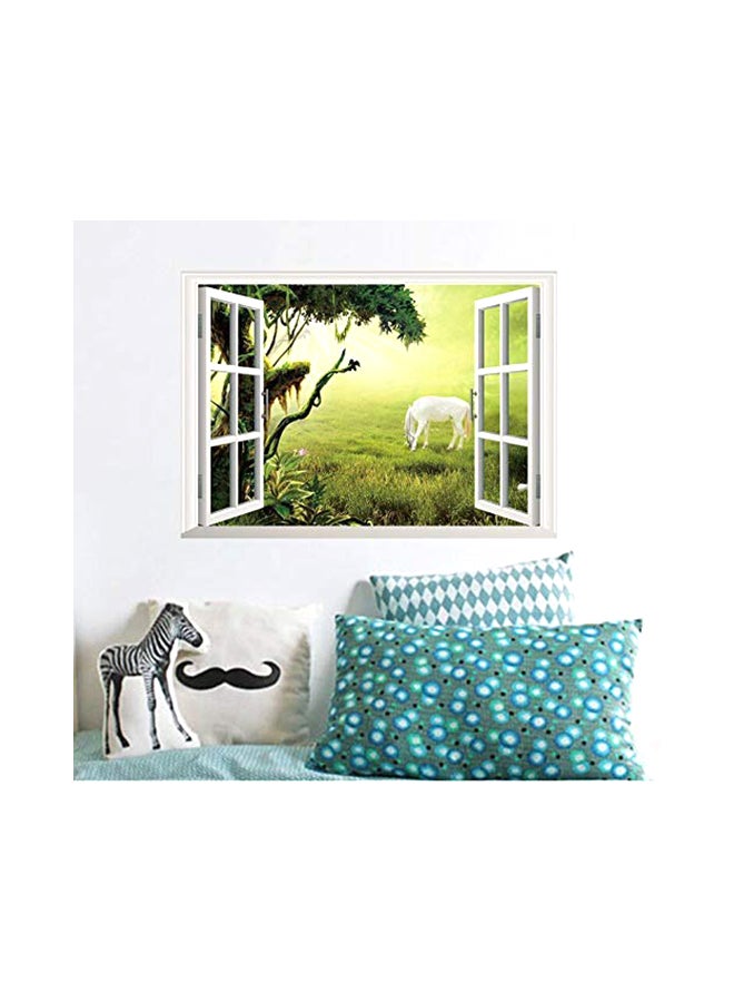 Gerenic 3D Removable Creative Wall Sticker White/Green 7.9x2.8x51.1centimeter - Image 4