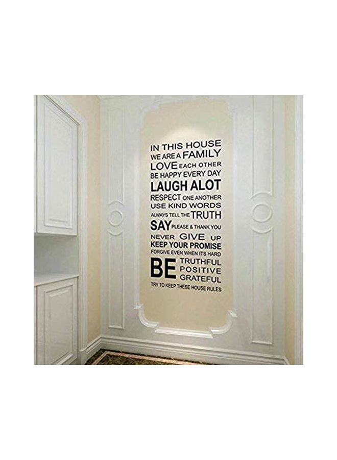 جيرينك ملصق جداري بتصميم اقتباس باللغة الإنجليزية لديكور غرفة المعيشة أسود 90x60Ø³Ù†ØªÙŠÙ…ØªØ± - Image 1