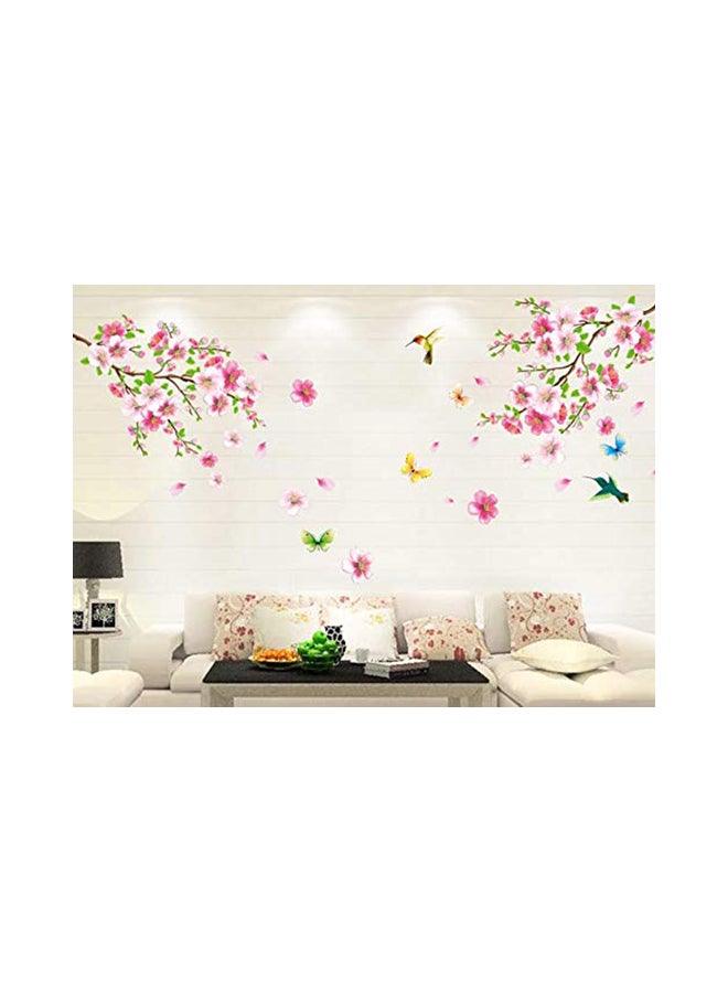 Gerenic - Classic Wintersweet Flower Wall Sticker Pink 5.6 x 61.6 x 7.4centimeter - Image 1
