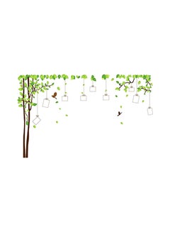 Gerenic DIY Photo Tree Frame Family Tree Wall Sticker Green/Brown 1.3 x 23.9 x 1.6inch  - Image 1