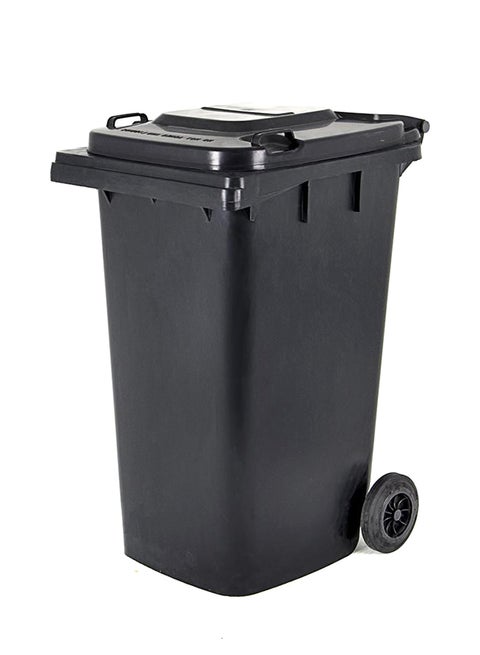 Commercial Basket Garbage Bin Black 240Liters