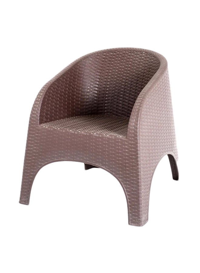Folding Ratan Chair Dark Brown 50x80x57cm