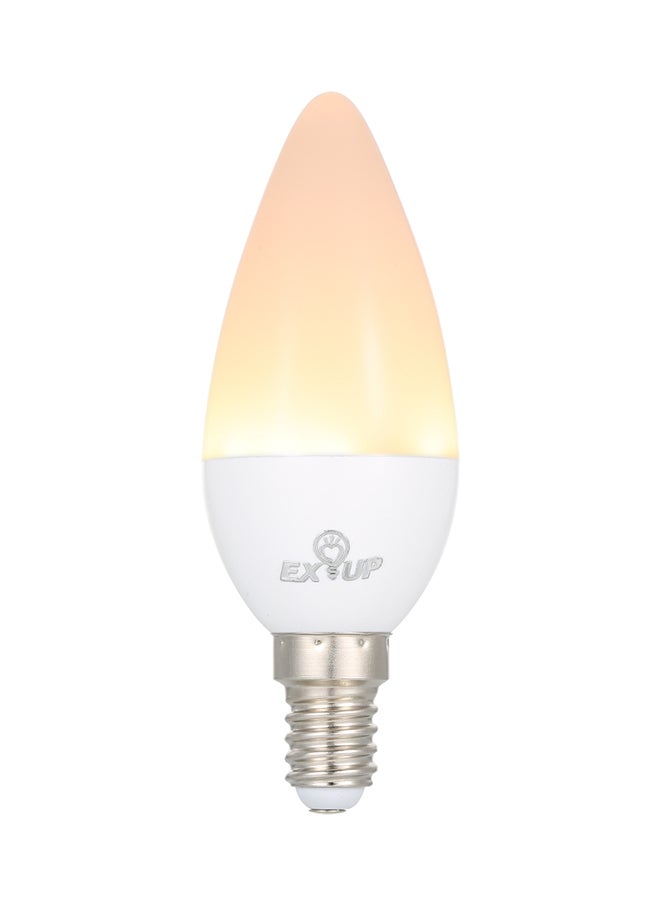 LED Candle Shape Light Bulb White 12.50x4.00x4.00centimeter - Image 4