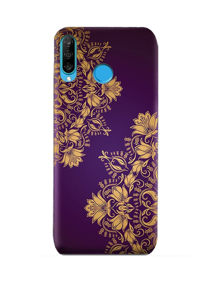 غطاء حماية واقي لهاتف هواوي P30 لايت الأرجواني / الذهب