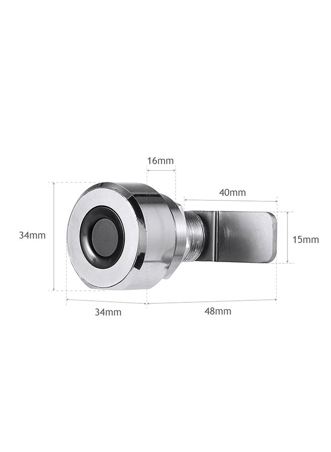 Generic Rechargeable Digital Cabinet Lock Silver 7.60x5.20x6.60cm  - Image 4