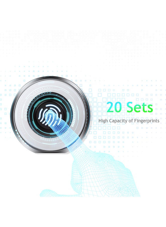Rechargeable Digital Cabinet Lock Silver 7.60x5.20x6.60cm  - Image 3