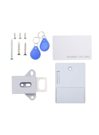 Hidden-Cabinet Electronic Lock White 8.6x6.3x2.9centimeter - v1579082038/N33739385A_1