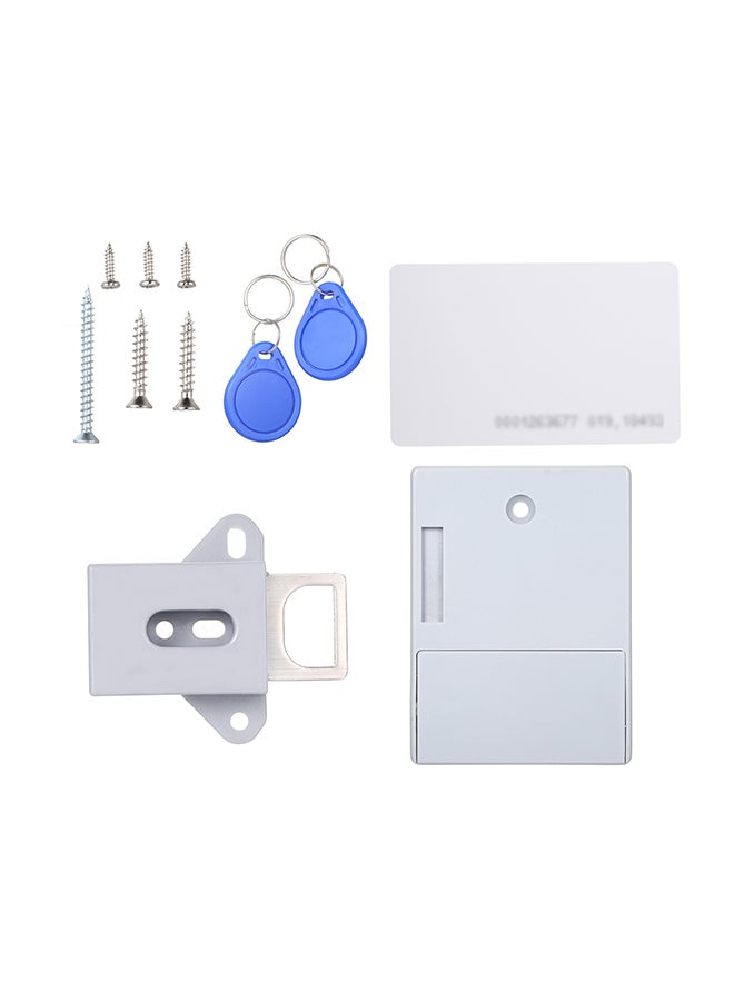 Hidden-Cabinet Electronic Lock White 8.6x6.3x2.9centimeter  - Image 1
