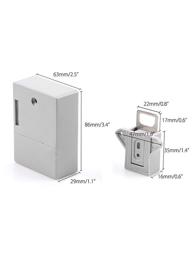 Hidden-Cabinet Electronic Lock White 8.6x6.3x2.9centimeter  - Image 2