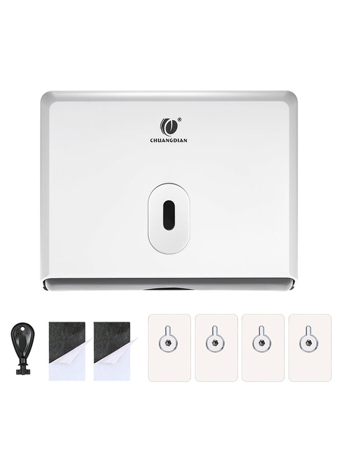 CHUANGDIAN - Chuangdian Wall-Mounted Bathroom Tissue Dispenser White 23x6.10x13.23cm - Image 1