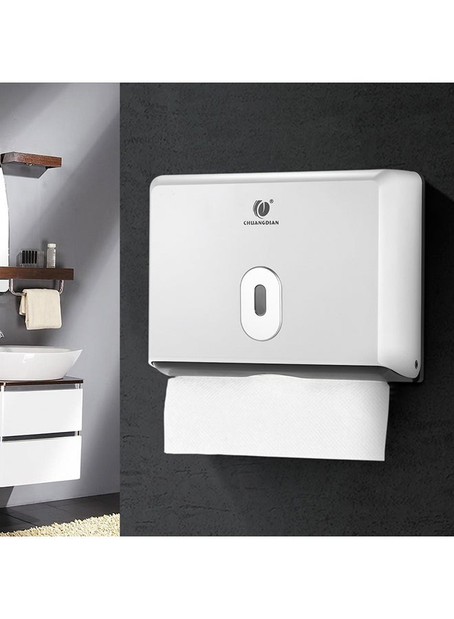 CHUANGDIAN - Chuangdian Wall-Mounted Bathroom Tissue Dispenser White 23x6.10x13.23cm - Image 1
