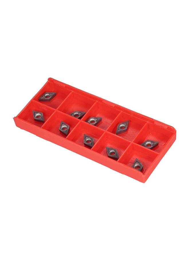طقم شفرات CNC من الكربيد DCMT0702 YBC205 مكون من 10 قطع ذهبي  - Image 4
