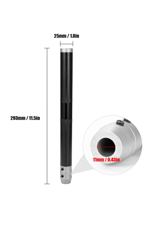 Round Shank Carbide Insert Cutter Turning Tool Black 11.5x1inch - Image 3